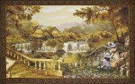 Картина "Дом у водопада"
