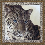 Гобеленовая картина "Леопард" в багете 3 см